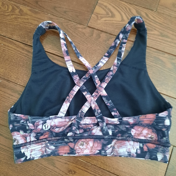 Lululemon Energy Bra Nulux, Peony, Size 4 - Picture 3 of 8